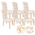 C conveyor Chair Covers for Dining Room Set of 6, Stretch Printed Chairs Slipcover, Washable Removable Dining Chair Protector Parsons Chair Cover for Christmas Decoration