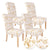 C conveyor Chair Covers for Dining Room Set of 4, Stretch Printed Chairs Slipcover, Washable Removable Dining Chair Protector Parsons Chair Cover for Christmas Decoration